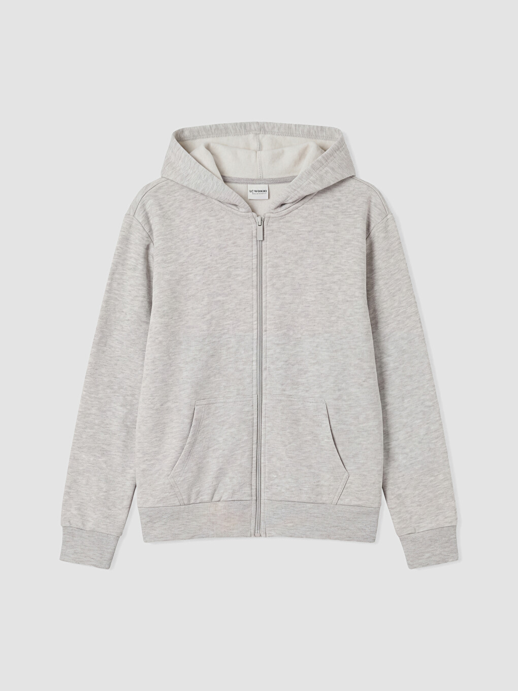 Girl Grey Zip-up Sweatshirt