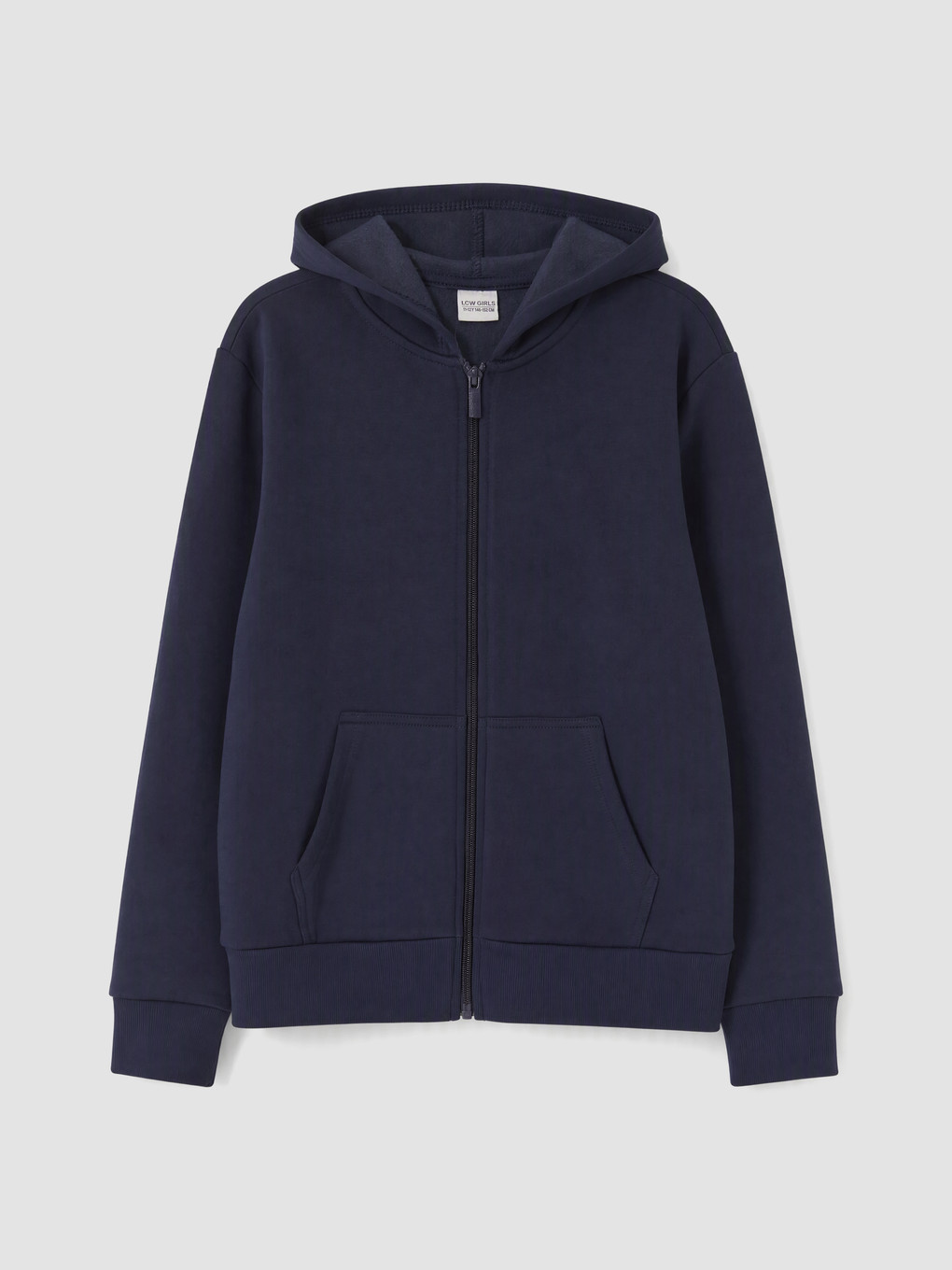 Girl Navy Zip-up Sweatshirt