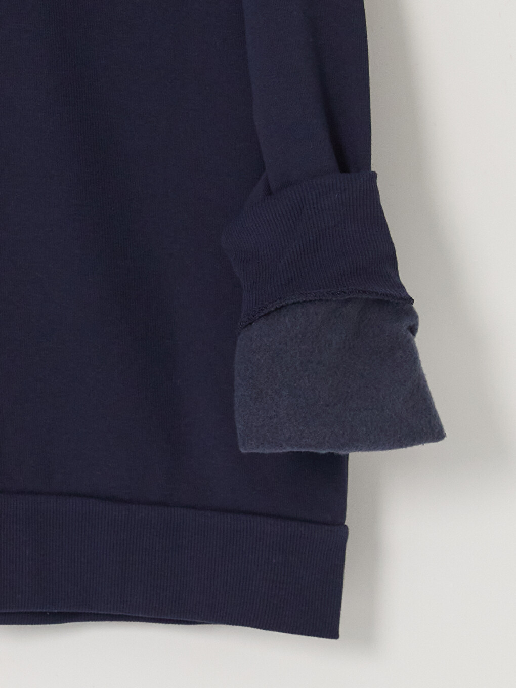 Girl Navy Zip-up Sweatshirt-2