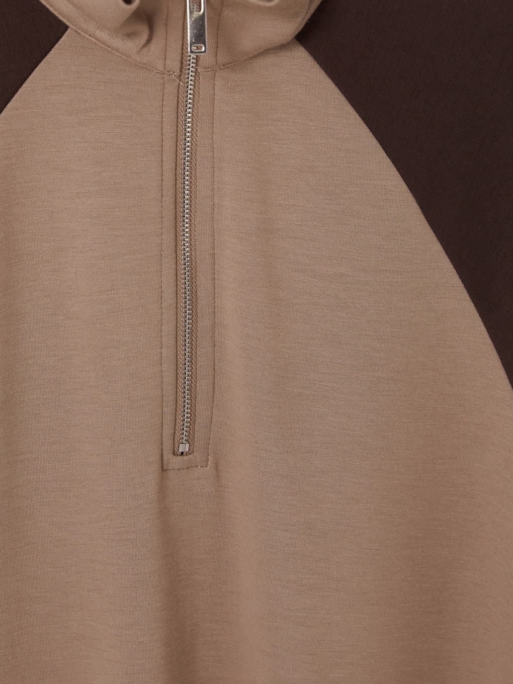 Kahverengi Soft Touch Kadın Sweatshirt Tunik-2