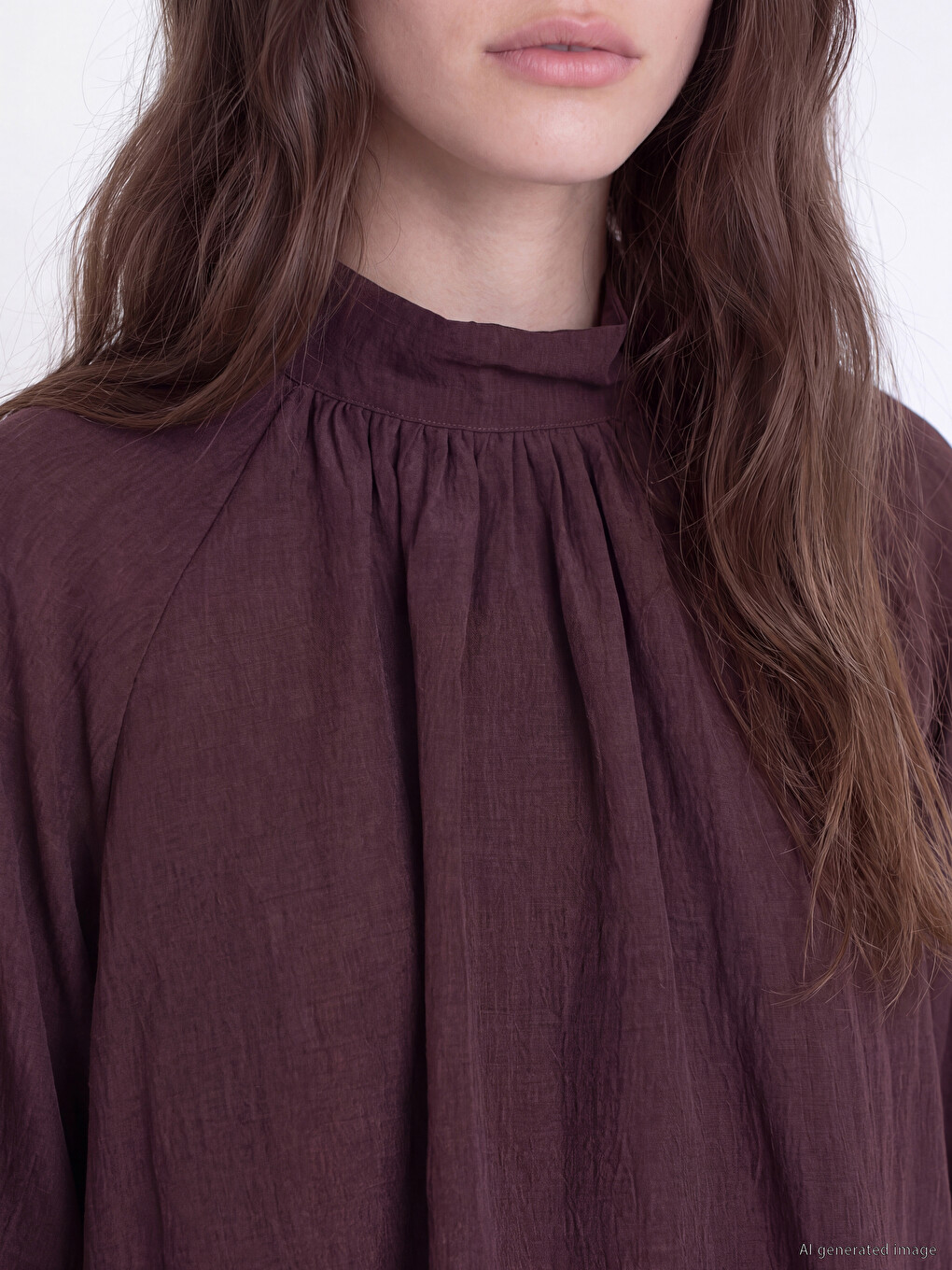 Ruched Modal Blend Blouse-2