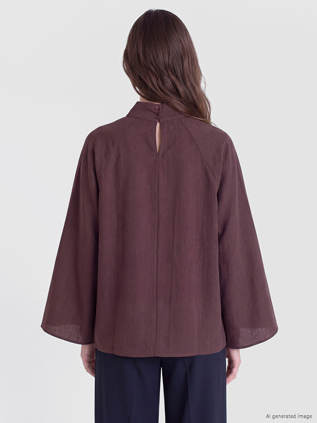 Ruched Modal Blend Blouse-3