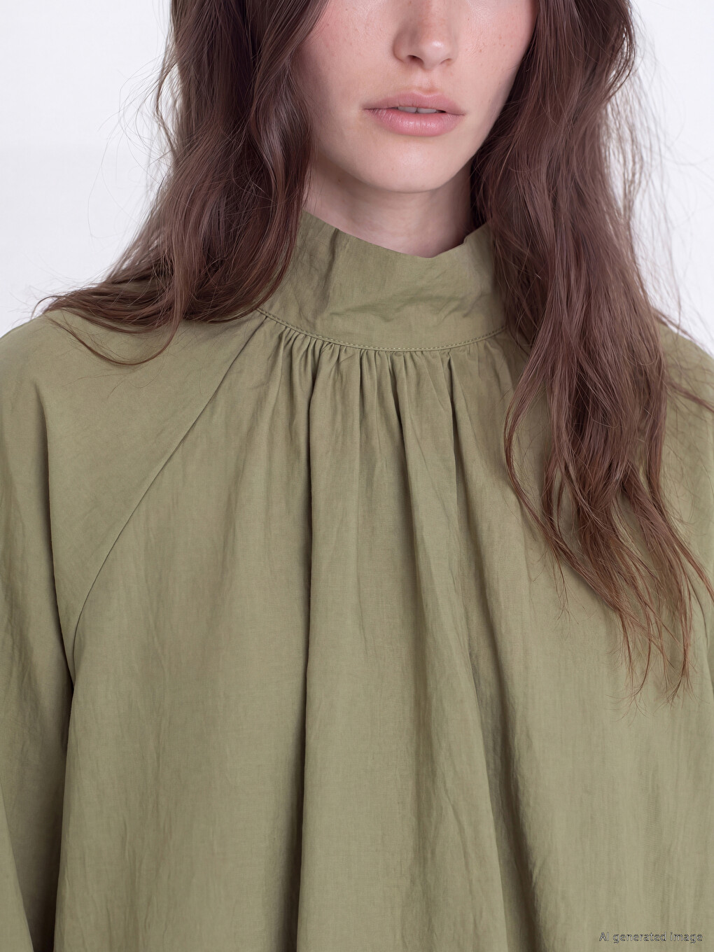 Ruched Modal Blend Blouse-2