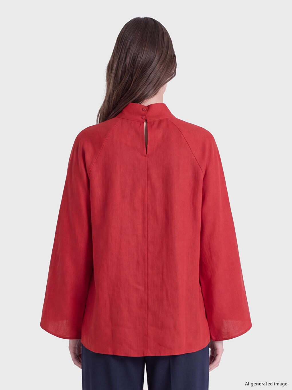 Ruched Modal Blend Blouse-3