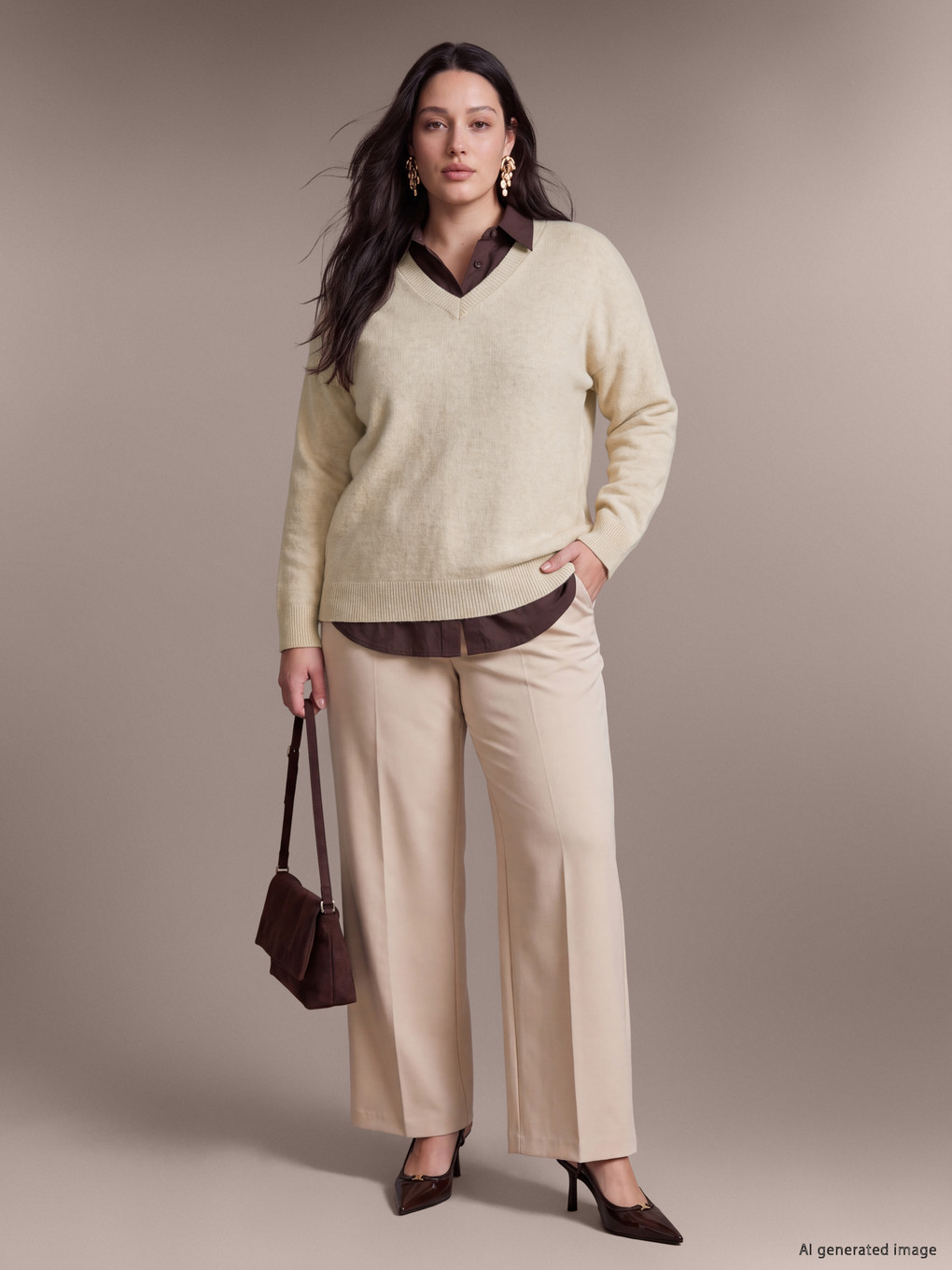 Woman Ecru Sweater-1