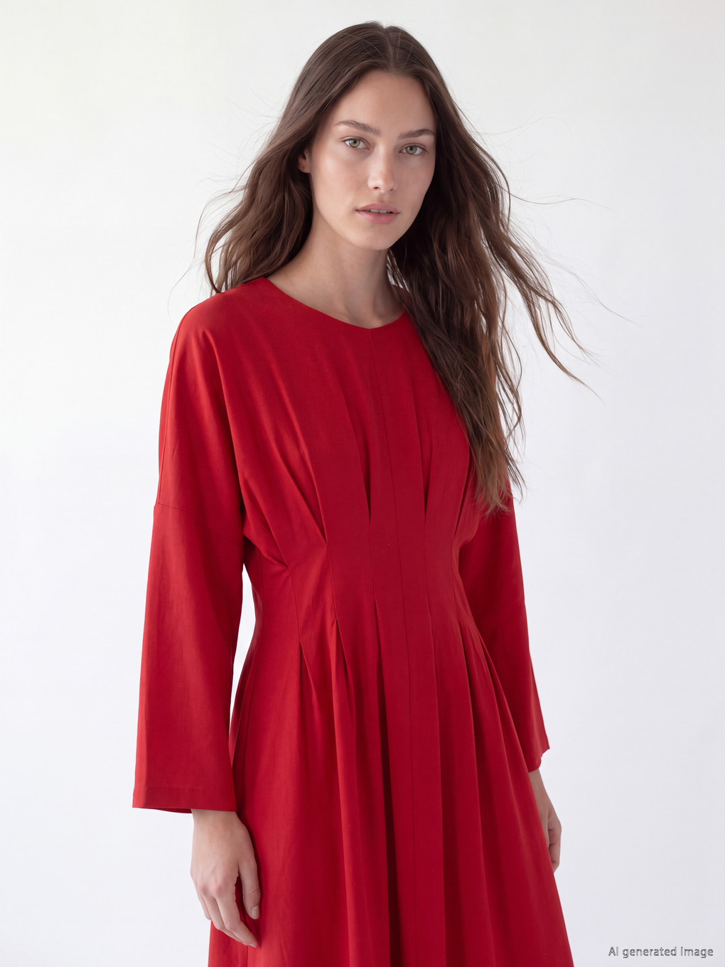 Rochie Plisată Peplum Din Amestec De In-1