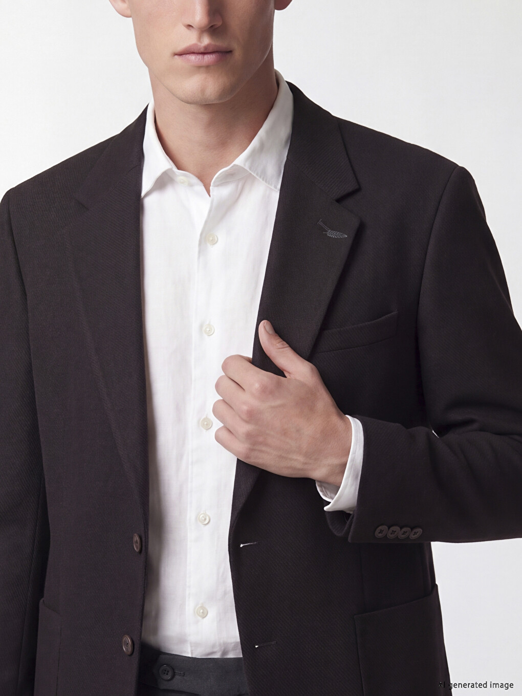 Kahverengi Regular Fit Erkek Blazer Ceket-2