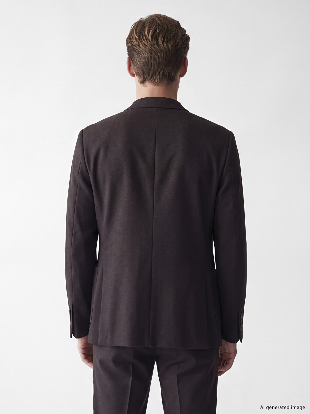 Kahverengi Regular Fit Erkek Blazer Ceket-4