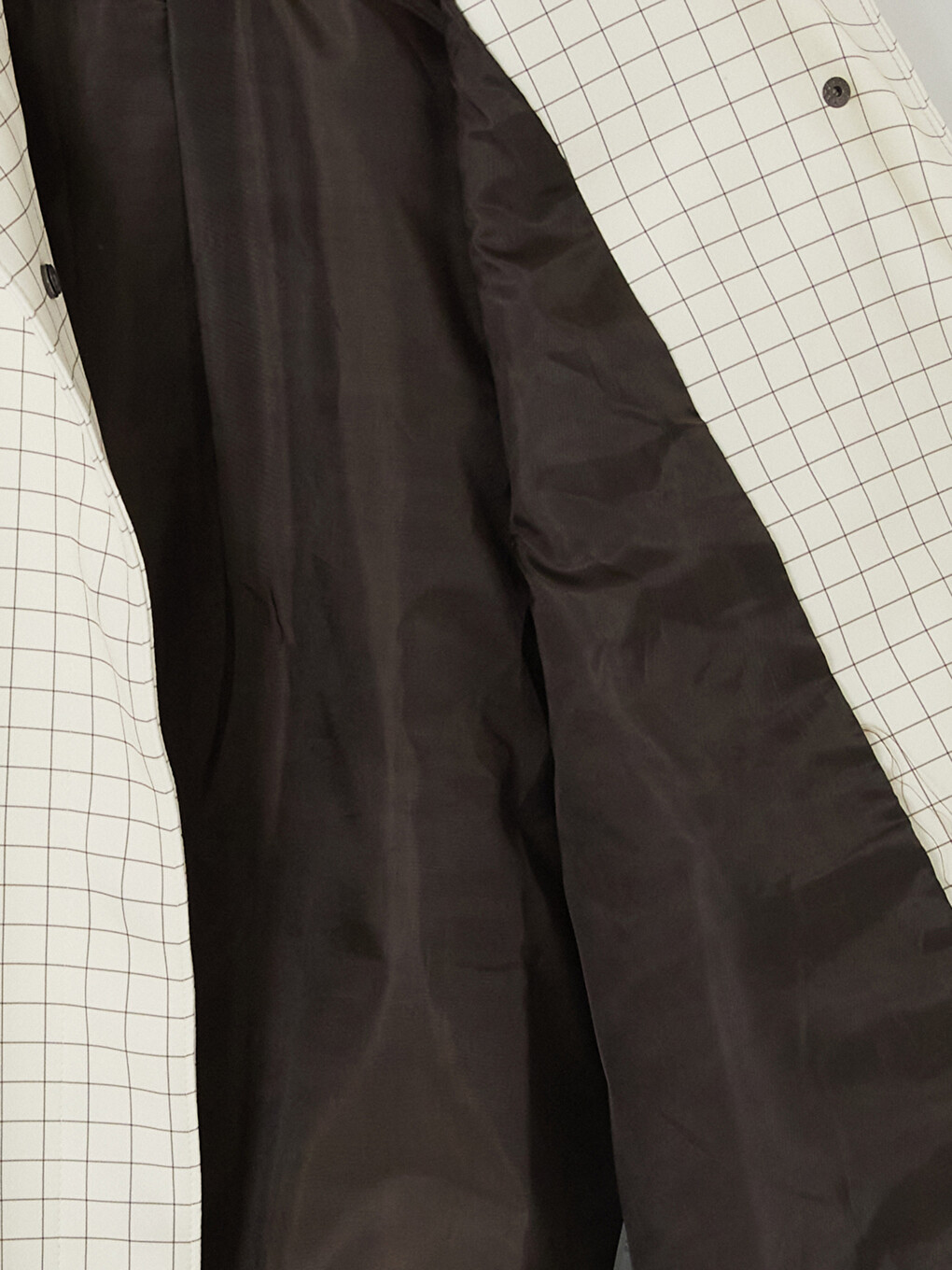 Shirt Collar Plaid Oversize Women's Jacket-3
