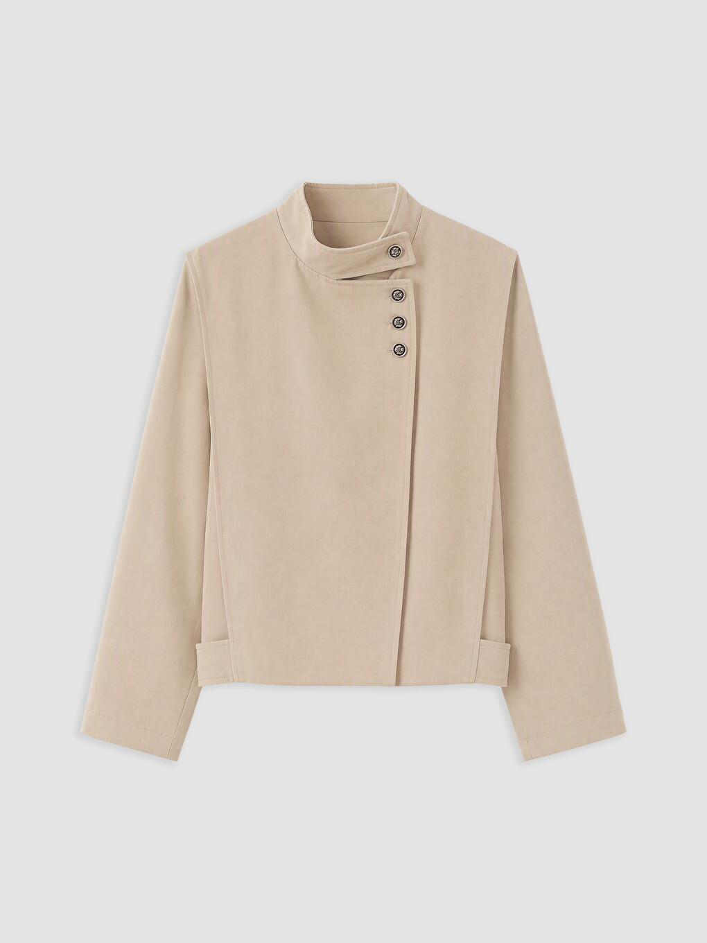 Woman Khaki Raincoat