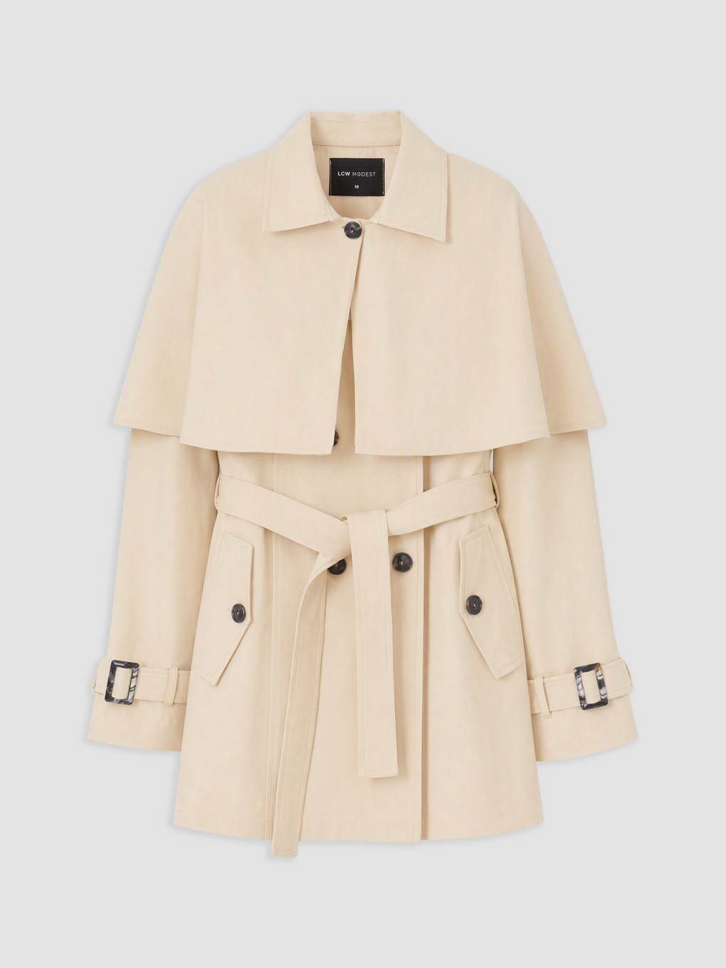 Trenci Oversize De Femei Cu Guler Cu Dublu Piept