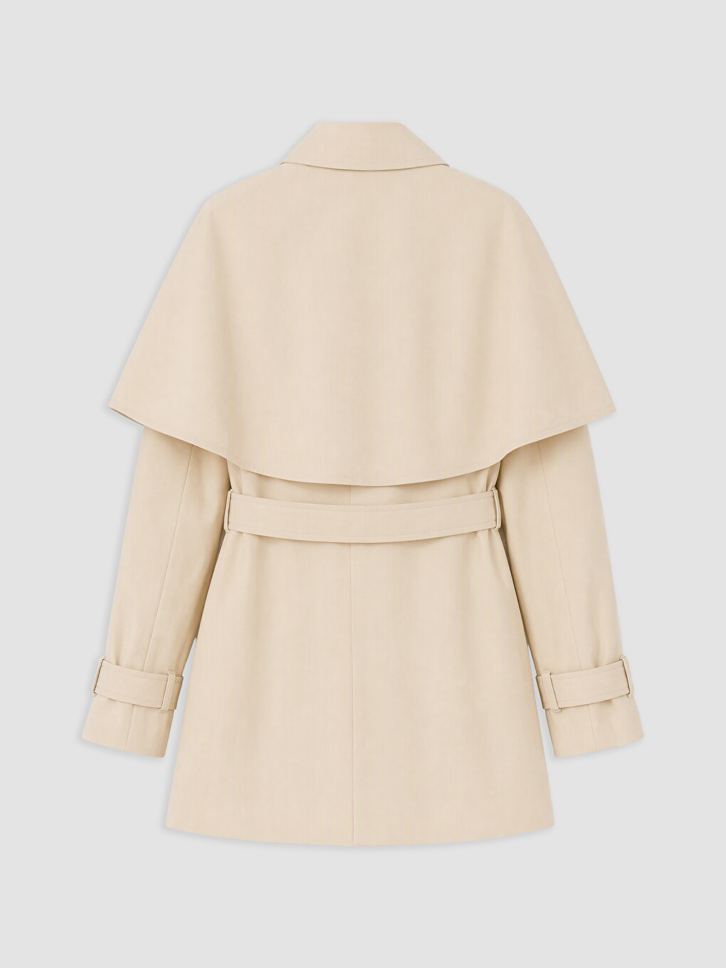 Trenci Oversize De Femei Cu Guler Cu Dublu Piept-1