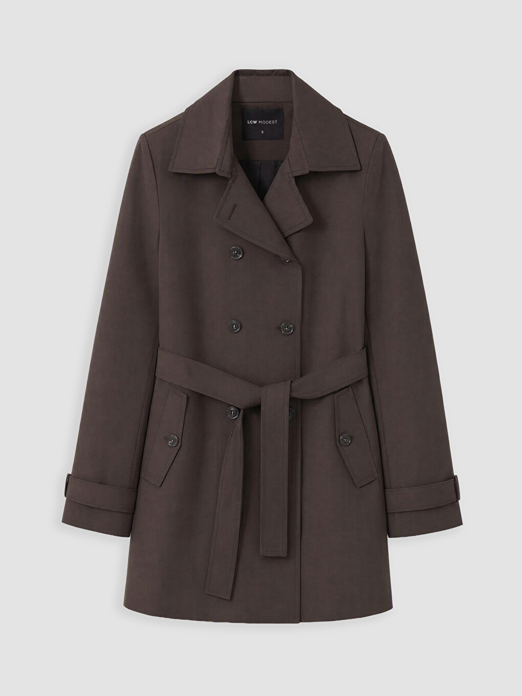 Woman Brown Trench Coat-7