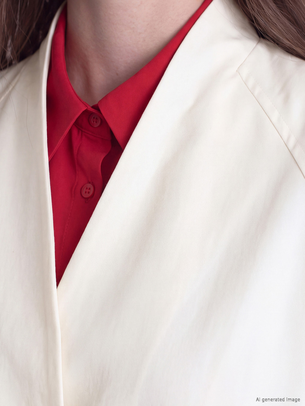 Woman Ecru Raincoat-2