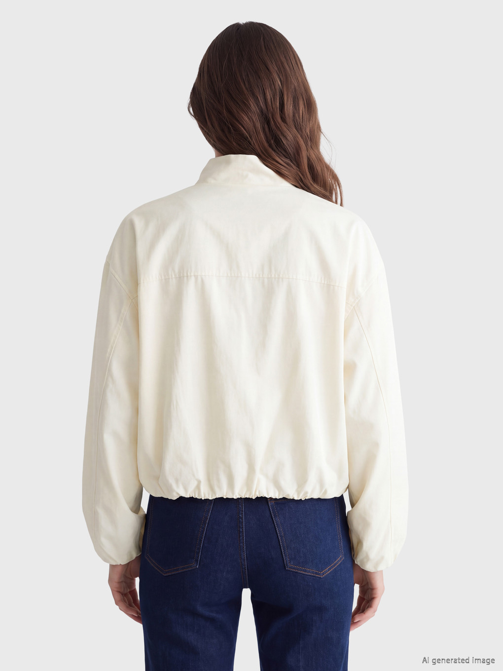 Woman Ecru Raincoat-4