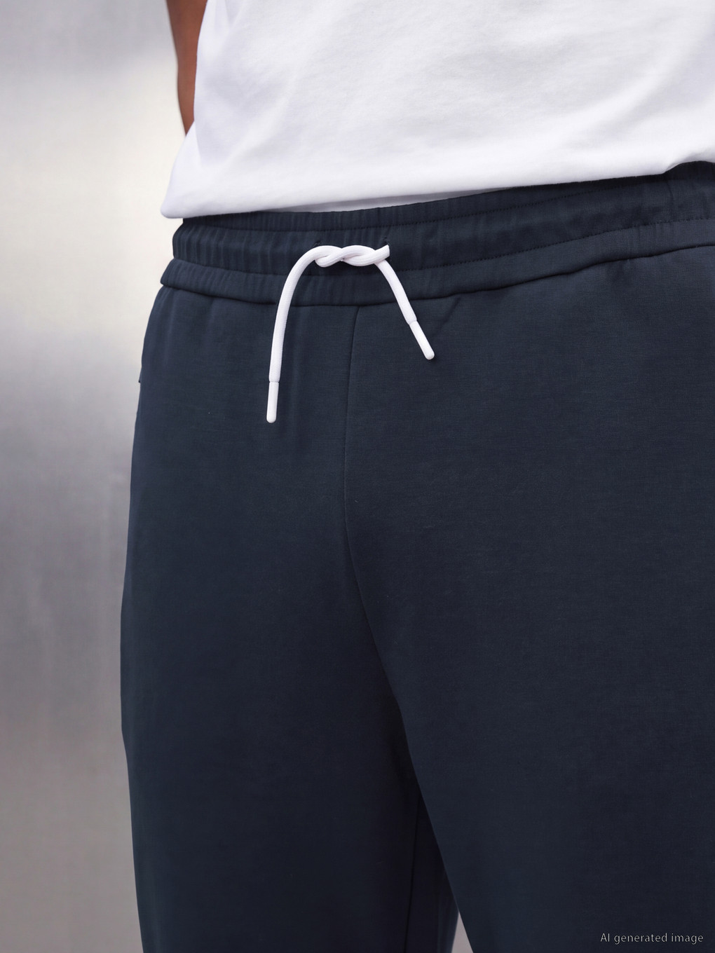 Lacivert Loose Fit Erkek Jogger Eşofman Altı-2