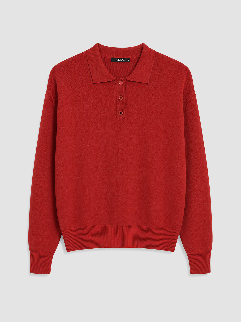 Pulover Tricotat Cu Guler Polo Pentru Femei-4