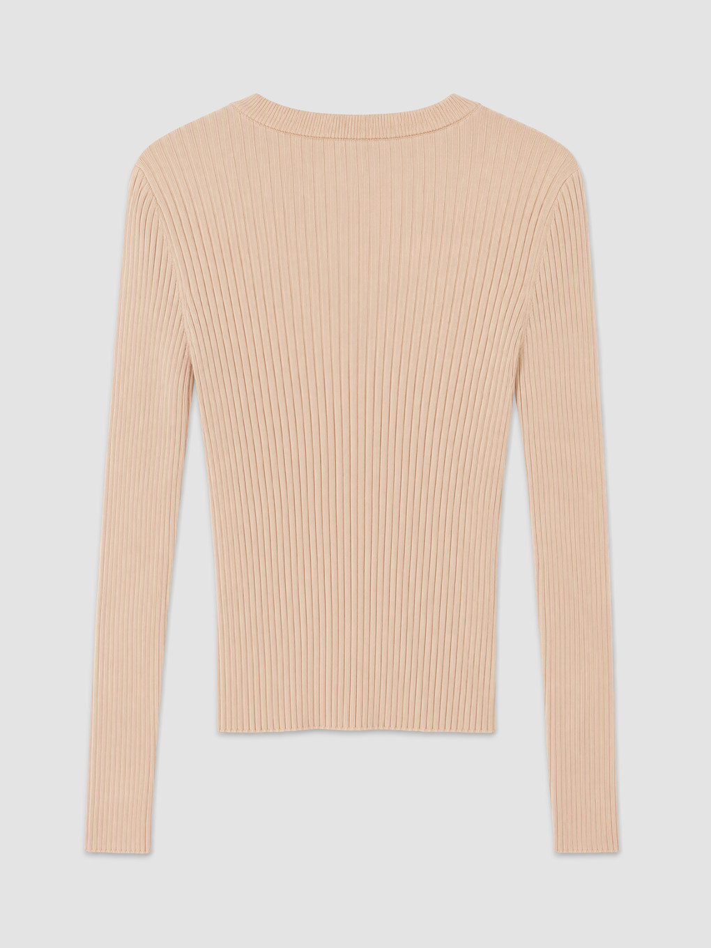 Crew Neck Ribbed Knitwear Cardigan-5