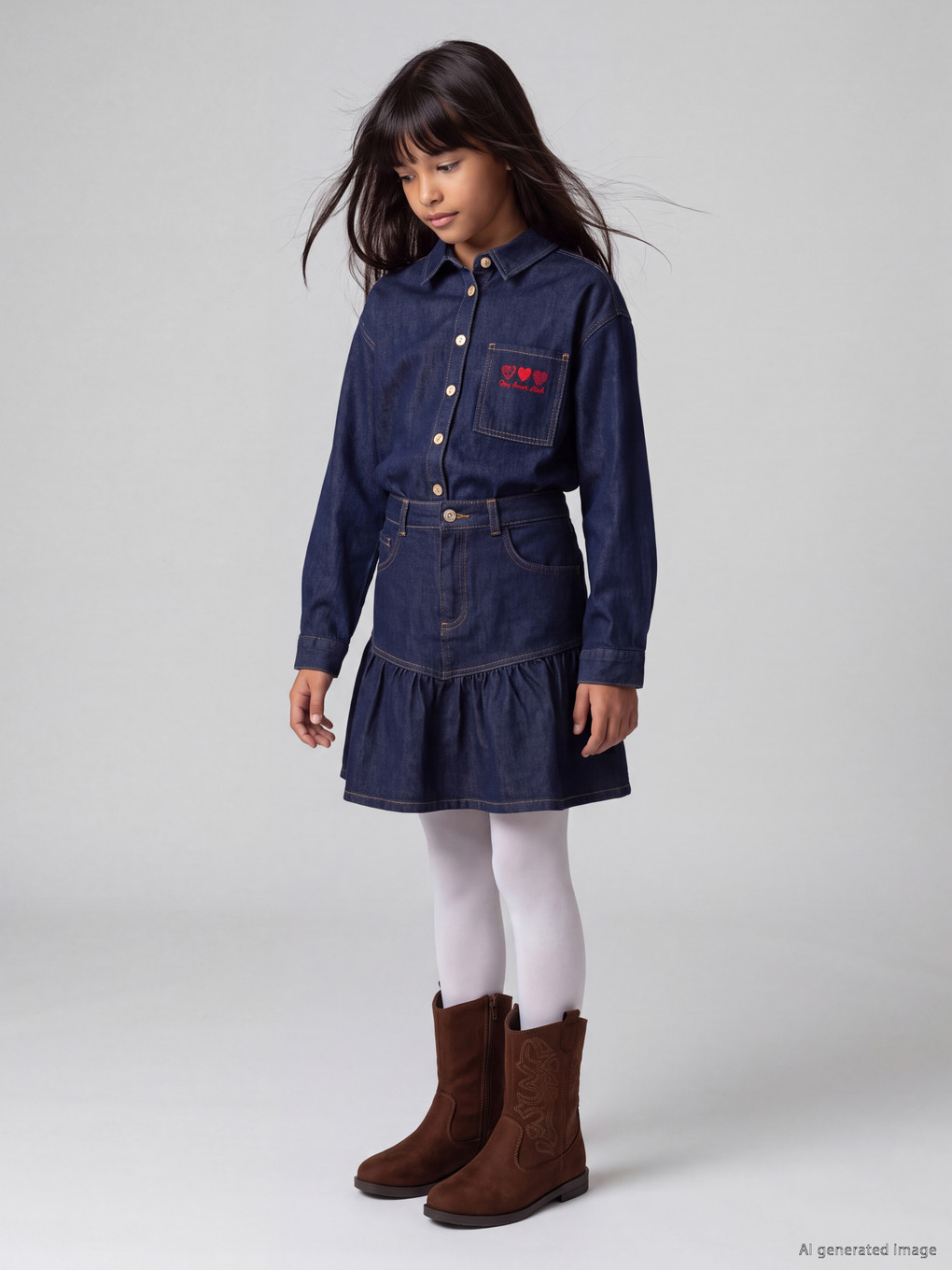  Girls' Jean Skirt