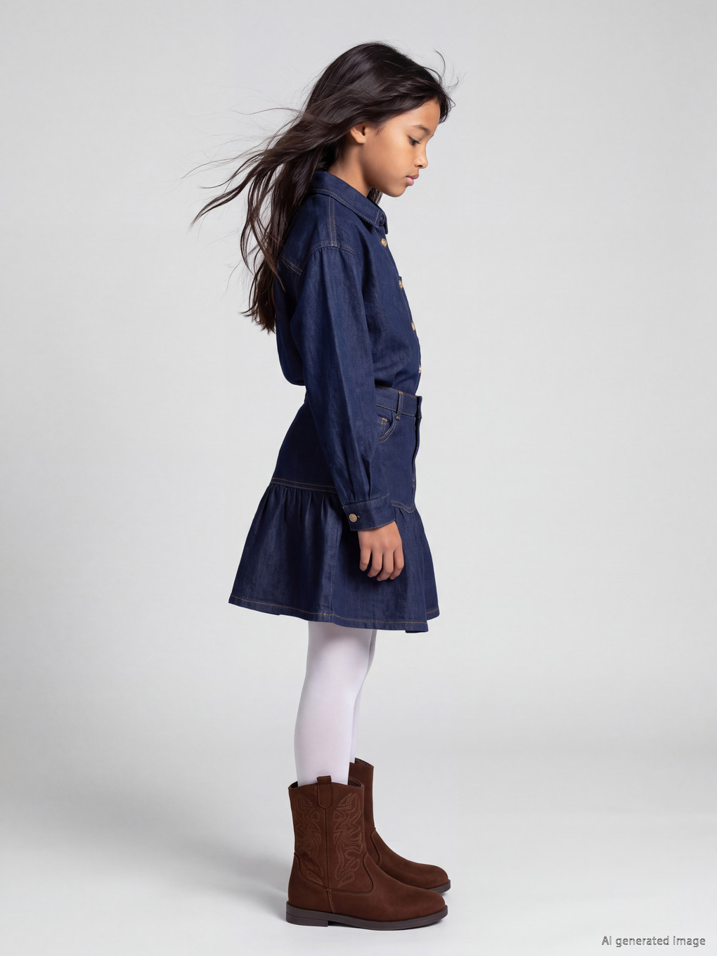 Girls' Jean Skirt-1