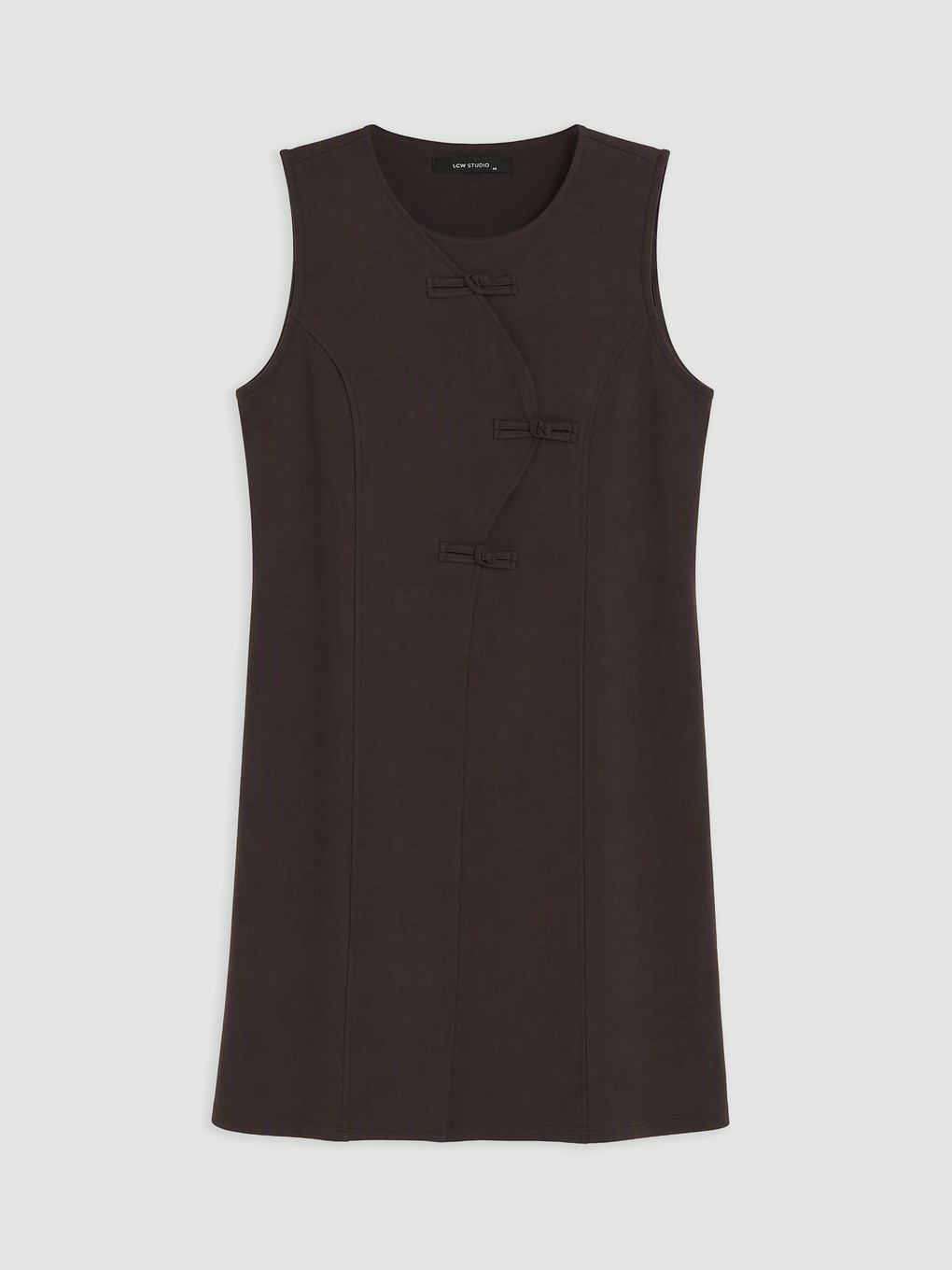 Woman Brown Dress