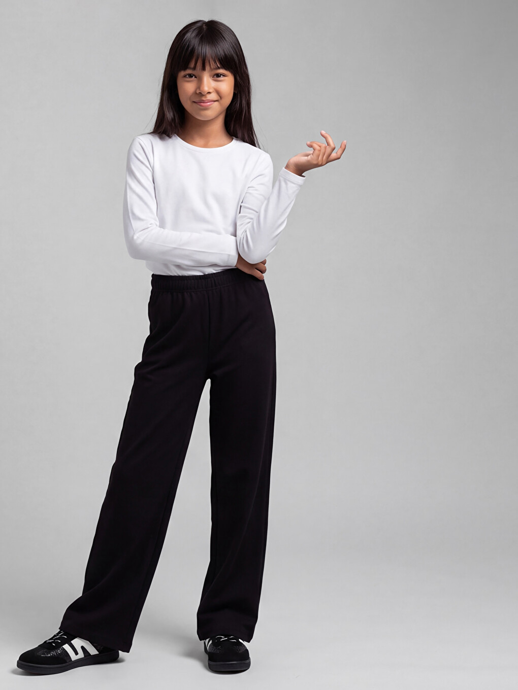 Girl Navy Sweatpants-1