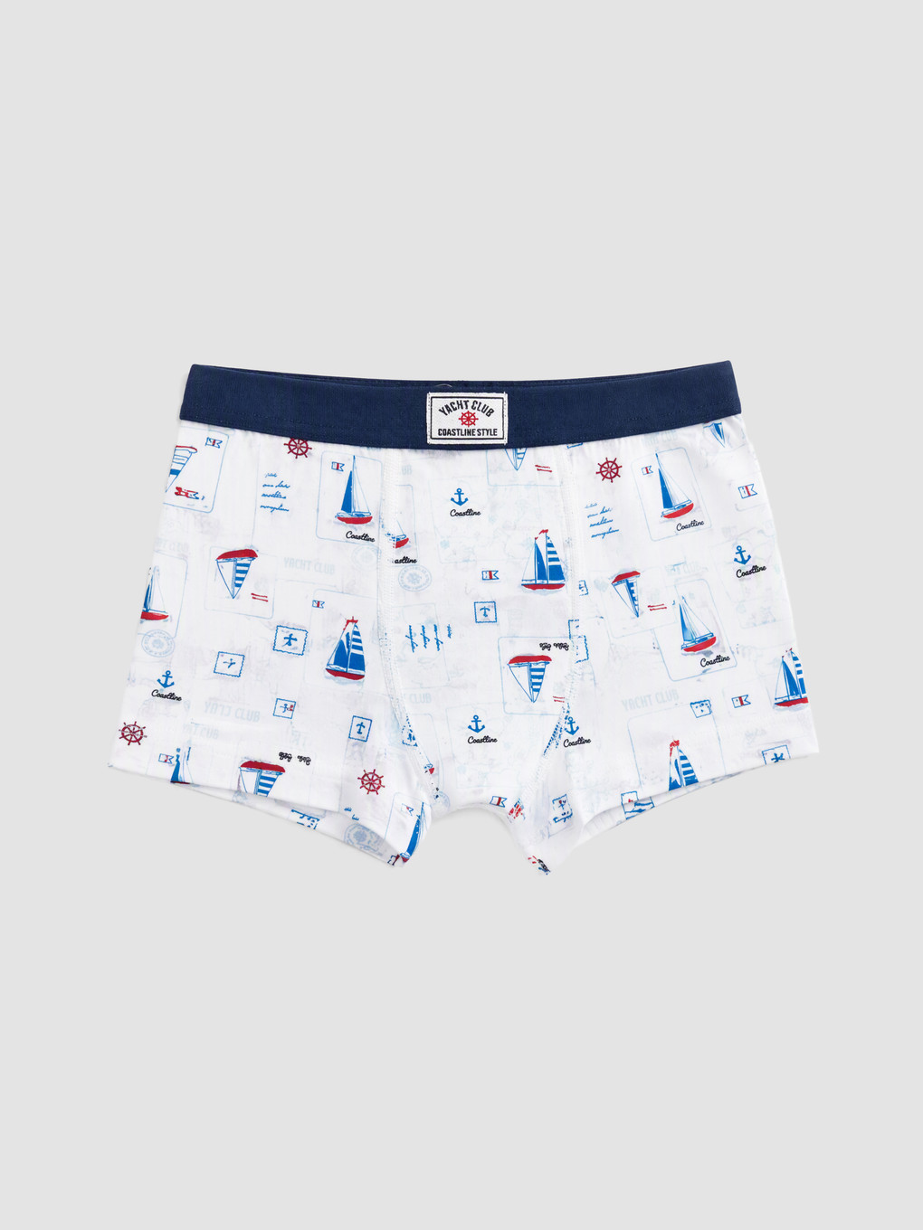 Beyaz 3'lü Erkek Çocuk Boxer-1