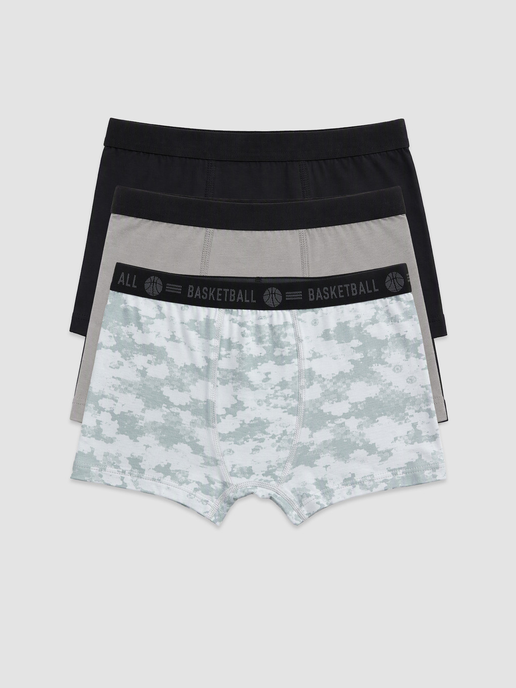 Gri 3'lü Erkek Çocuk Boxer-5