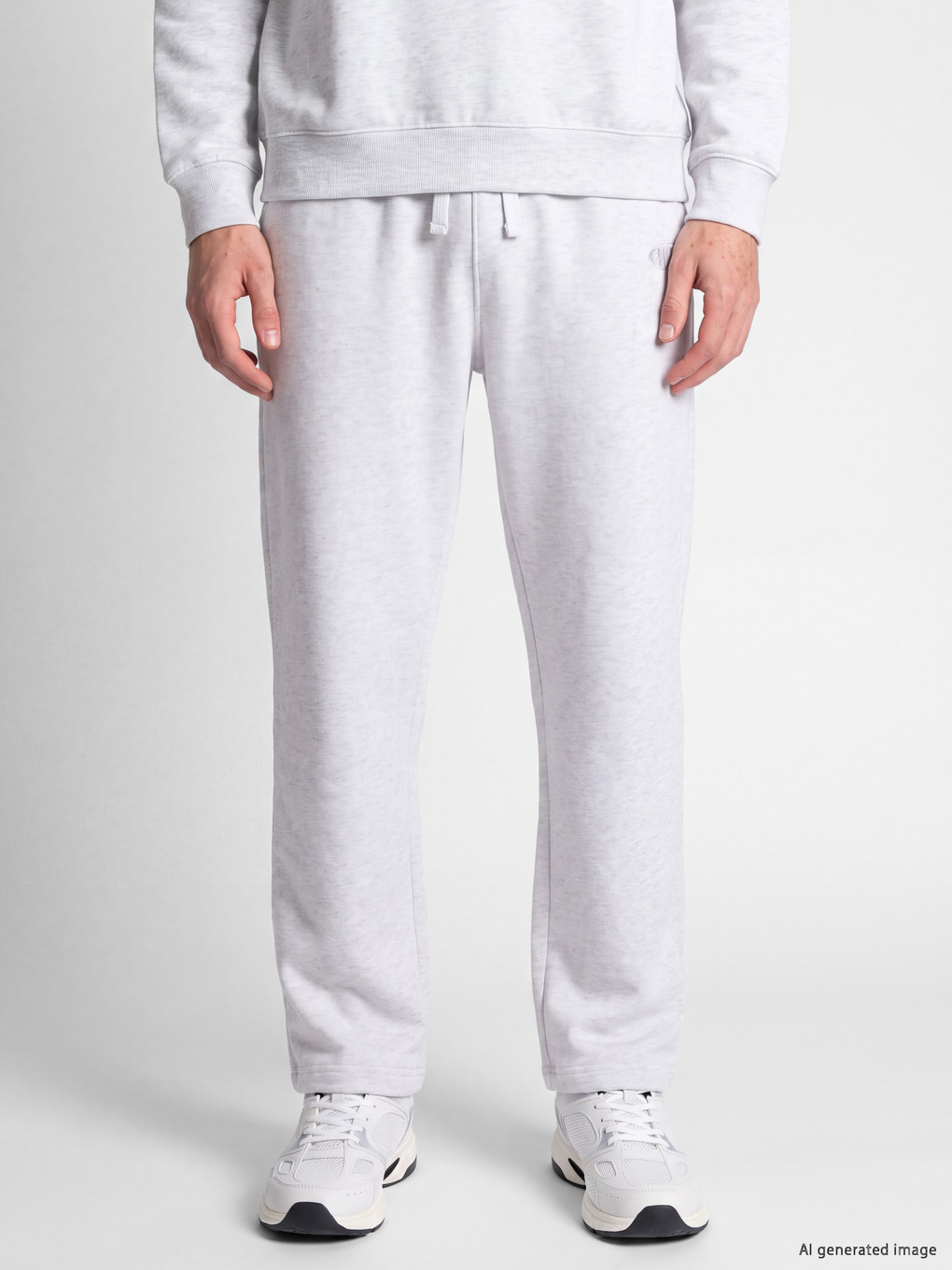 Gri Nyc Nakışlı Erkek Pantolon-1