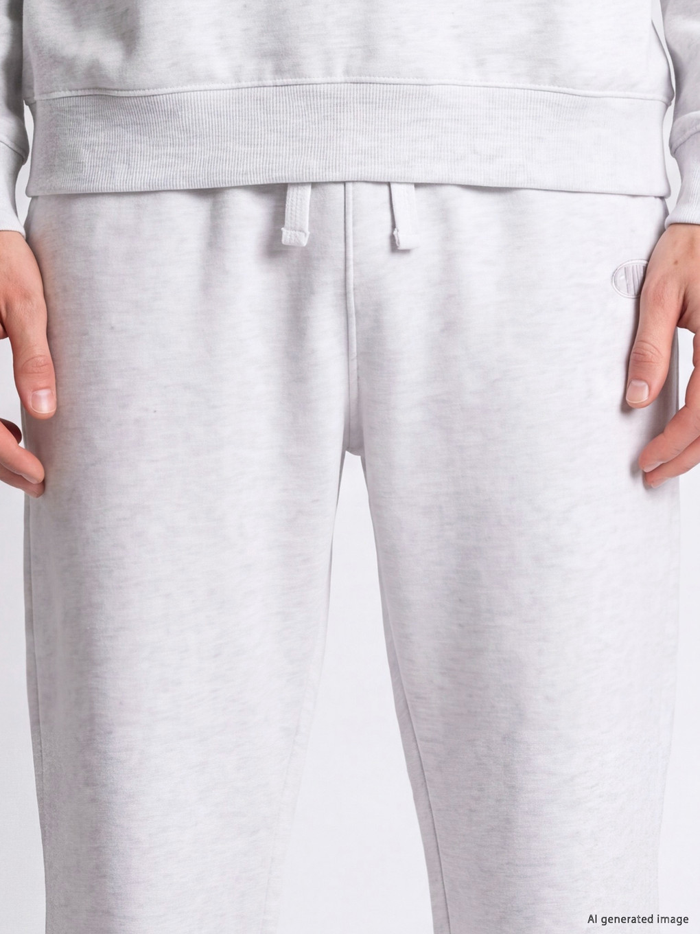Gri Nyc Nakışlı Erkek Pantolon-2