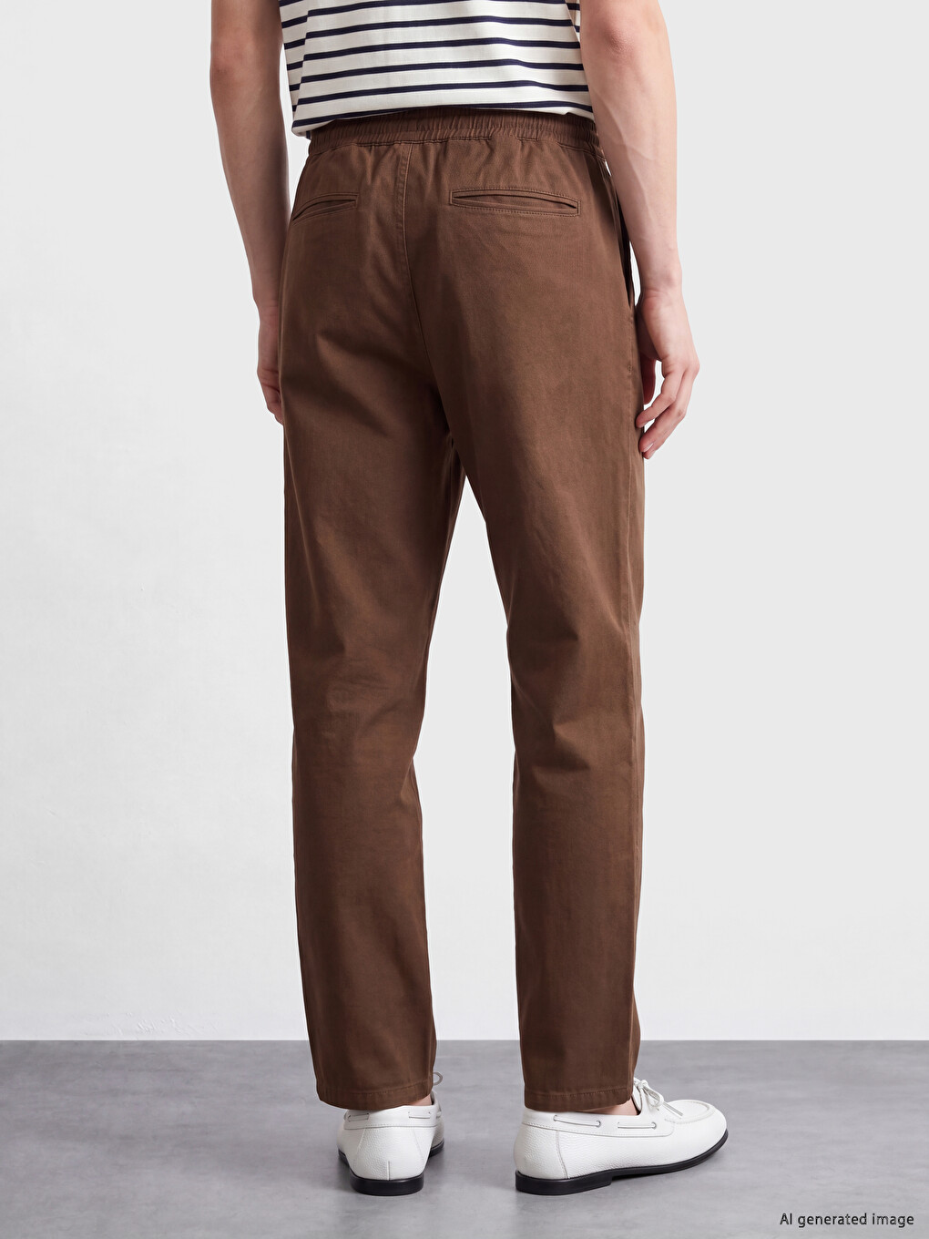 Kahverengi Regular Fit Erkek Pantolon-3