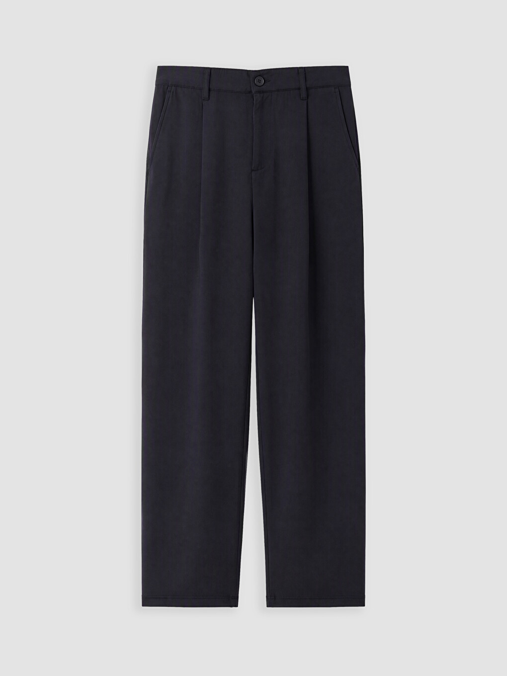 Lacivert Loose Fit Erkek Pileli Pantolon