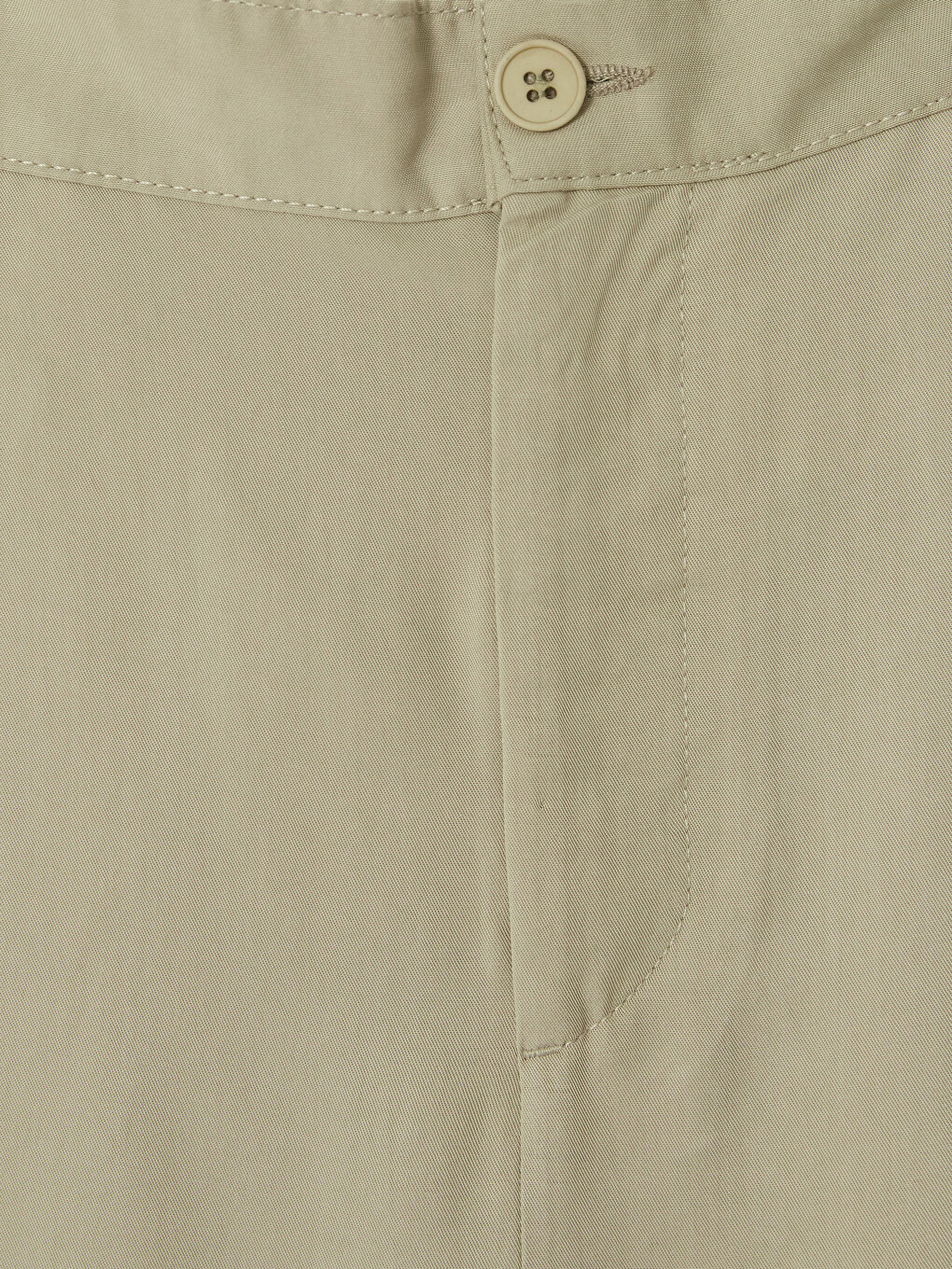 Yeşil Loose Fit Erkek Pileli Pantolon-1