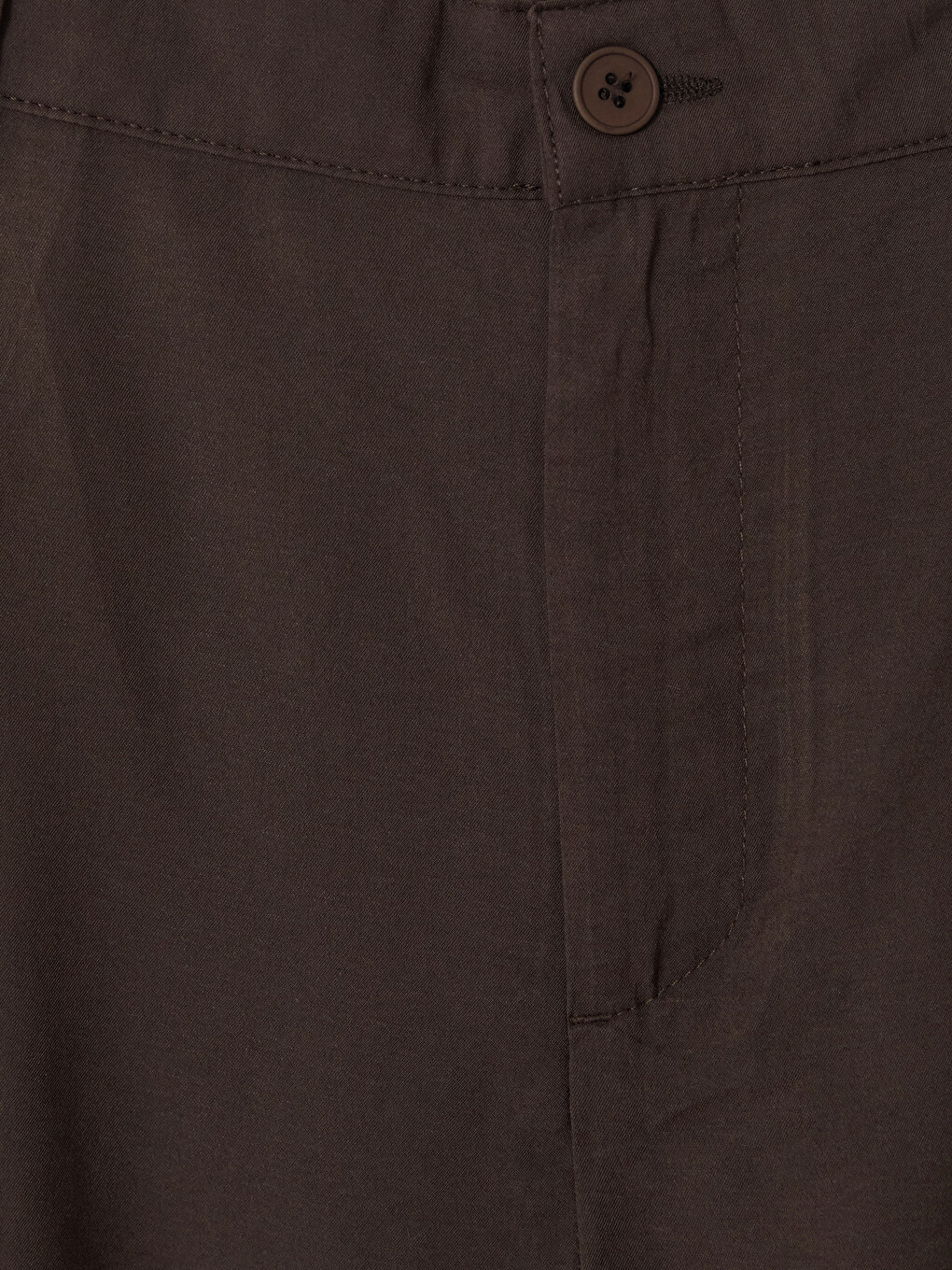 Kahverengi Loose Fit Erkek Pileli Pantolon-1