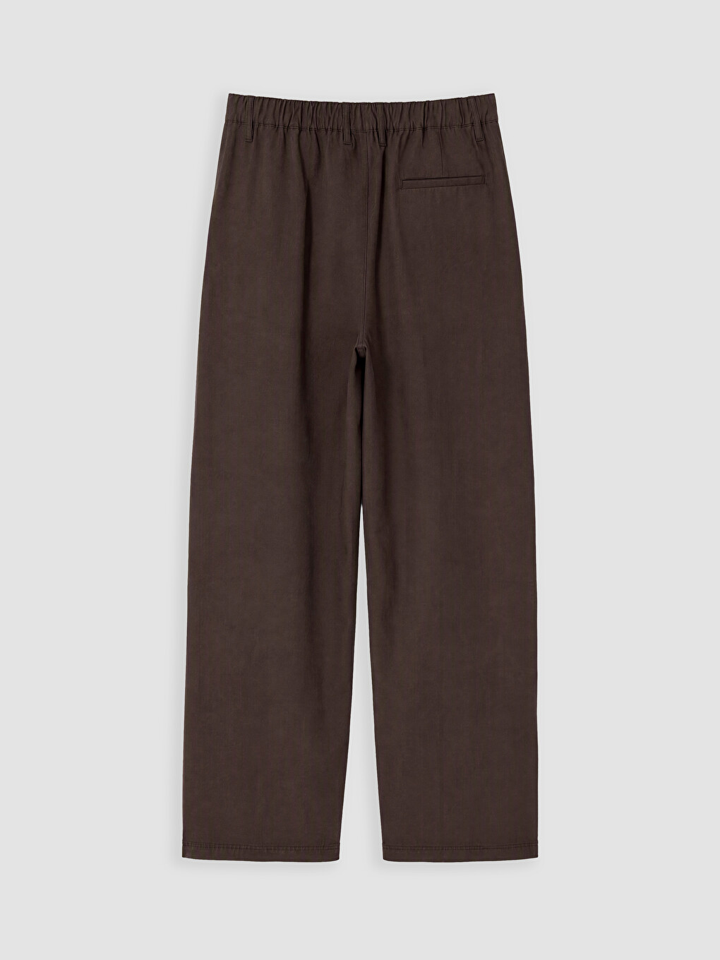 Kahverengi Loose Fit Erkek Pileli Pantolon-2