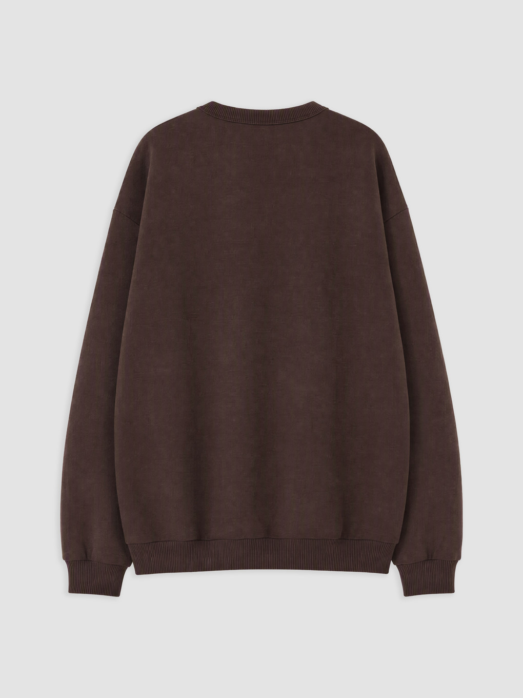 Kahverengi Bisiklet Yaka Erkek Çocuk Sweatshirt-1