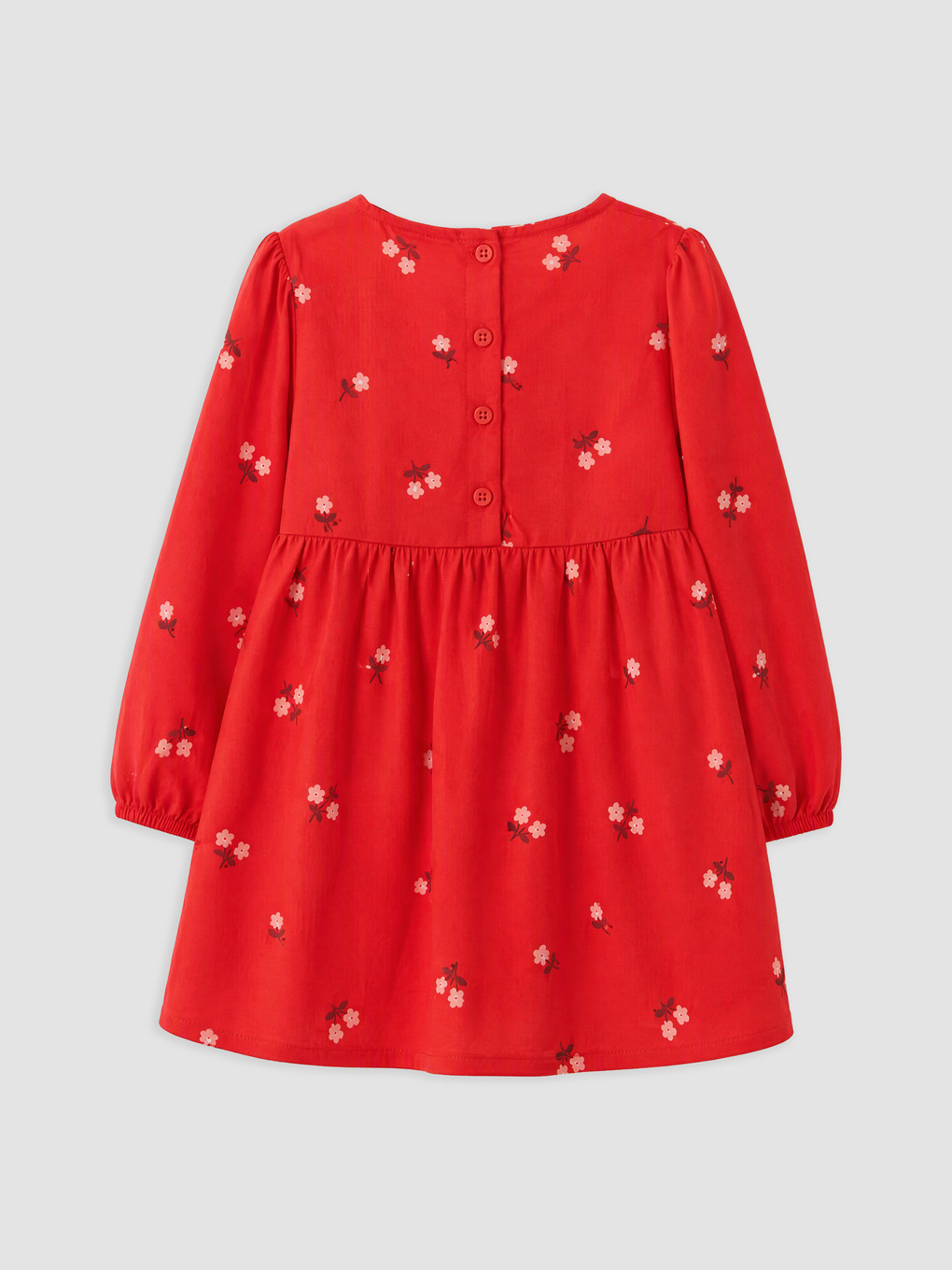 Robe Gabardine Florale Fille-2