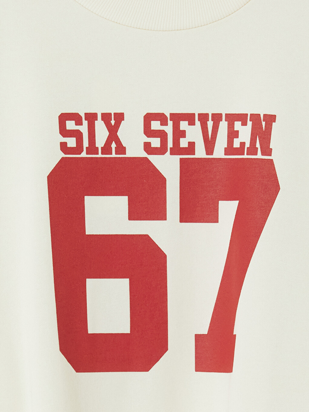 Ekru Baskılı Kız Çocuk Sweatshirt-1
