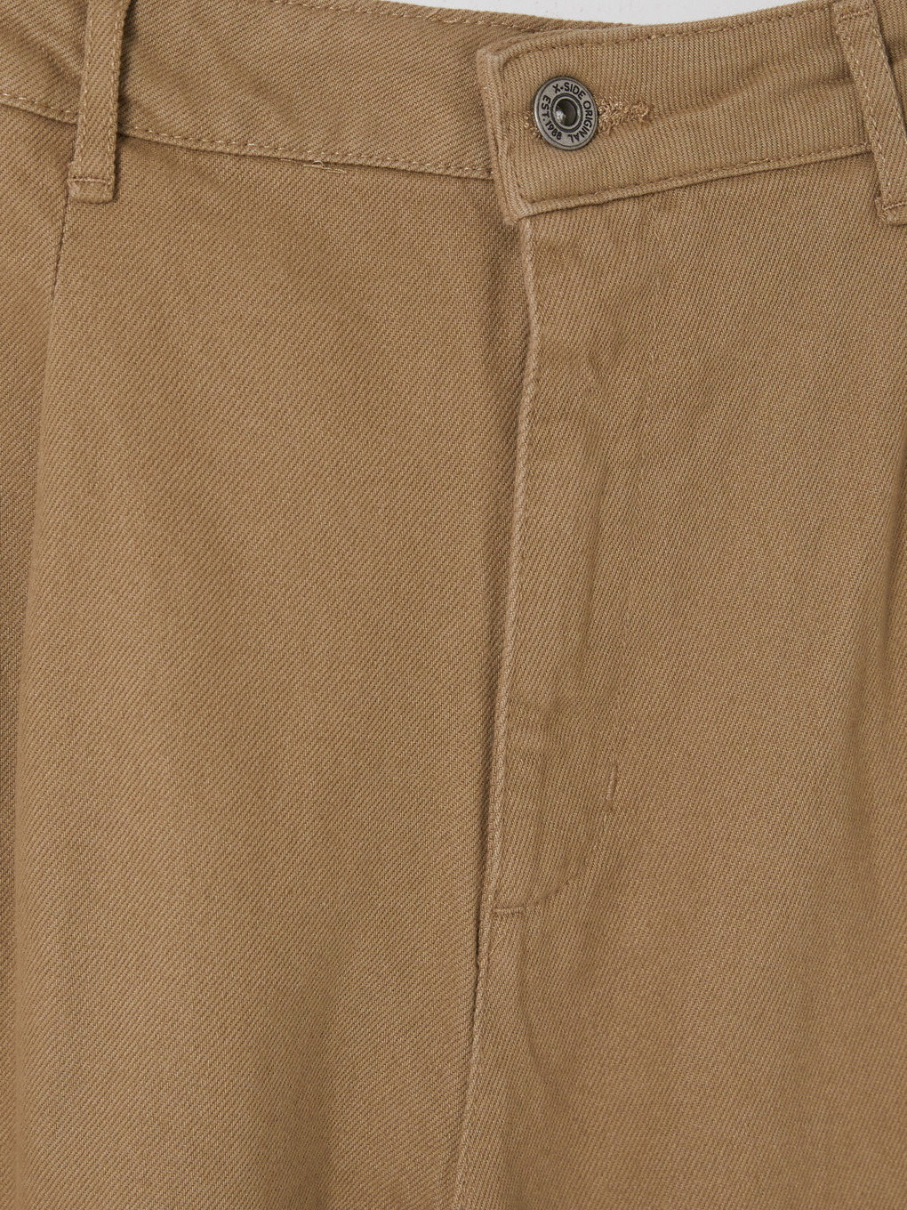 Bej Relax Fit Erkek Pileli Pantolon-5