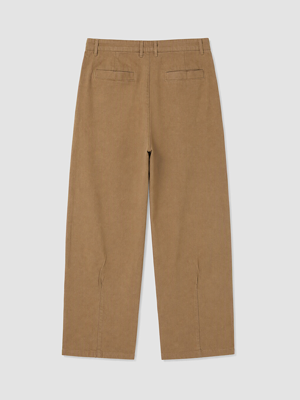 Bej Relax Fit Erkek Pileli Pantolon-6