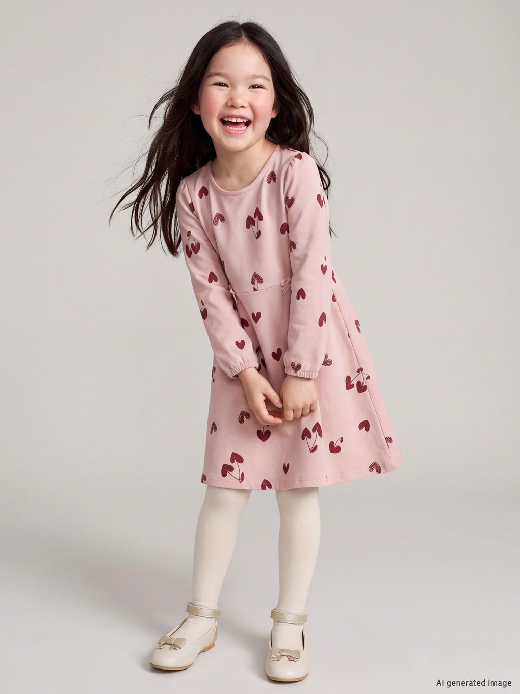  Patterned Girls' Dress