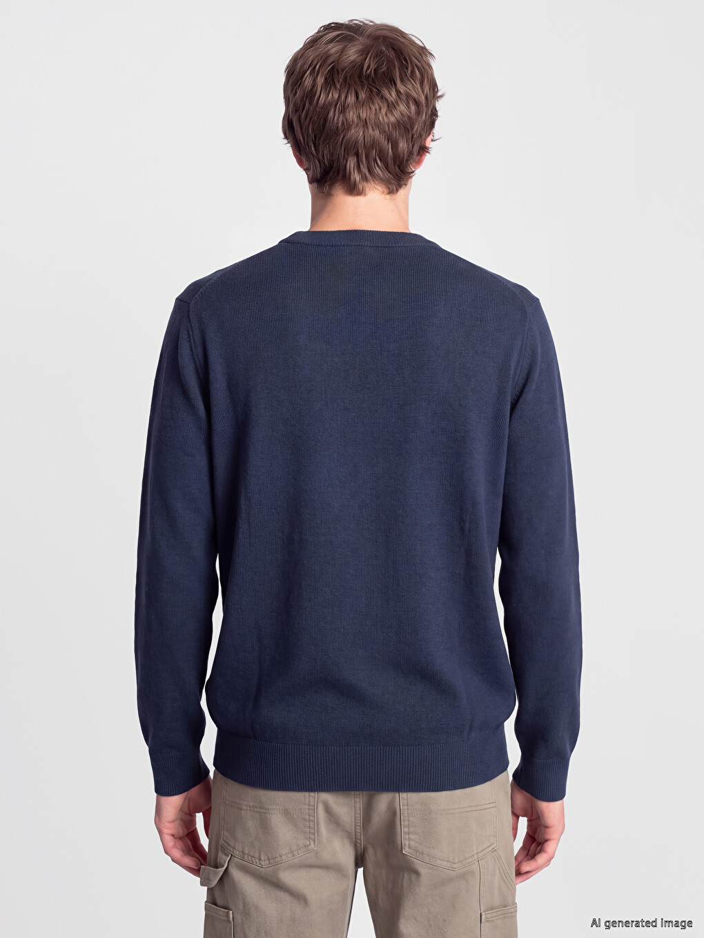 Crew Neck Men's Sweater-3