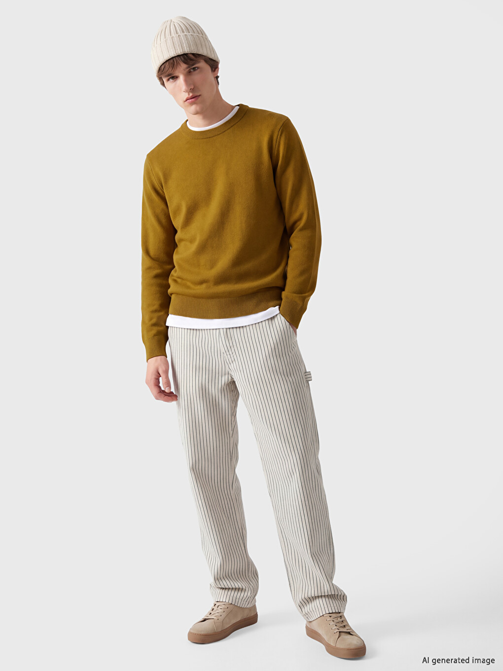 Crew Neck Men's Knitwear Sweater-1