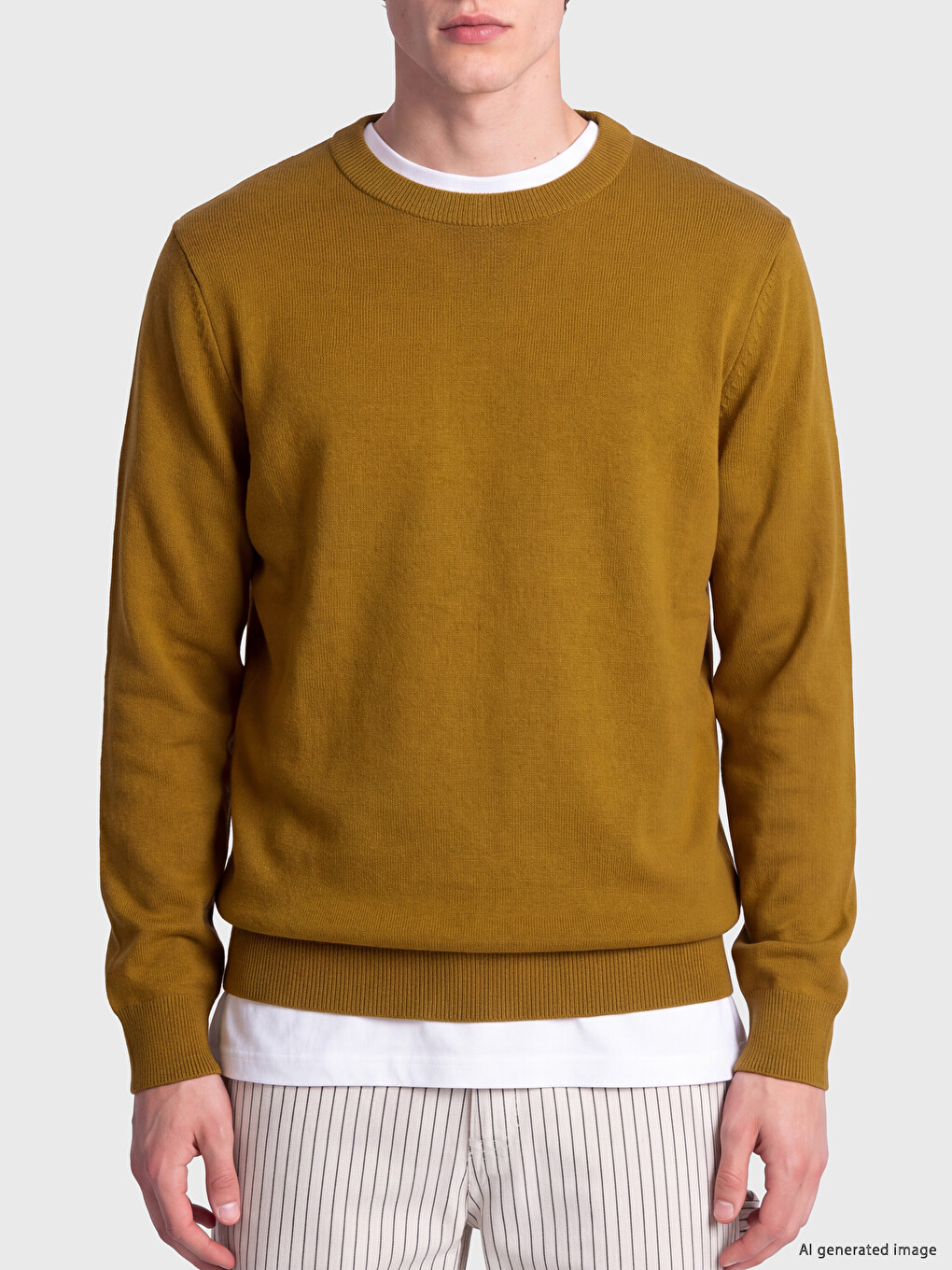 Crew Neck Men's Knitwear Sweater-2