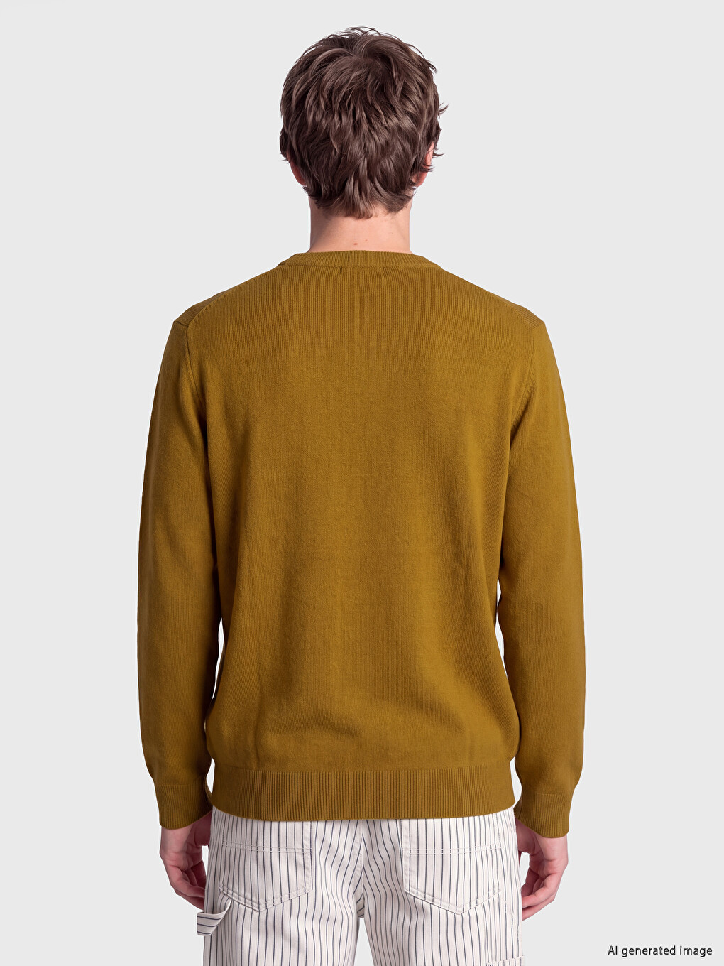 Crew Neck Men's Knitwear Sweater-3