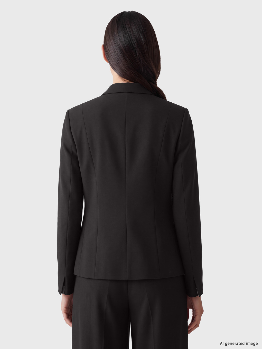 Grandad Collar China Buttoned Women's Jacket-3