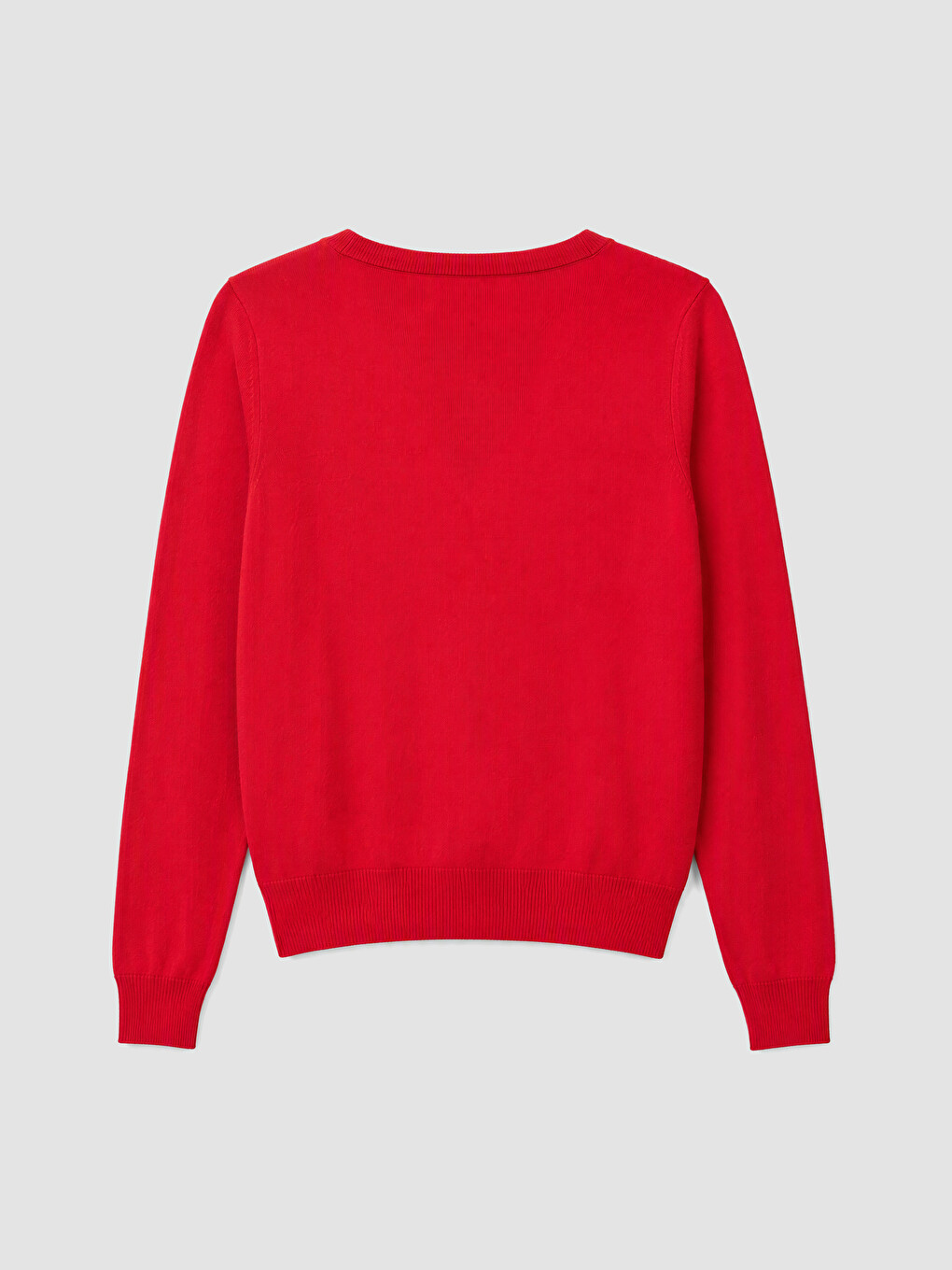 Woman Red Cardigan-2