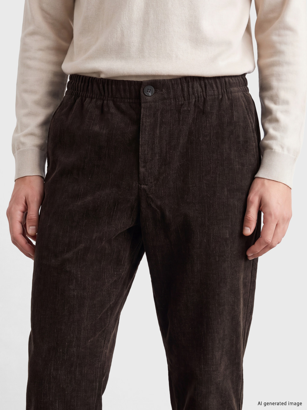 Kahverengi Regular Fit Erkek Pantolon-2