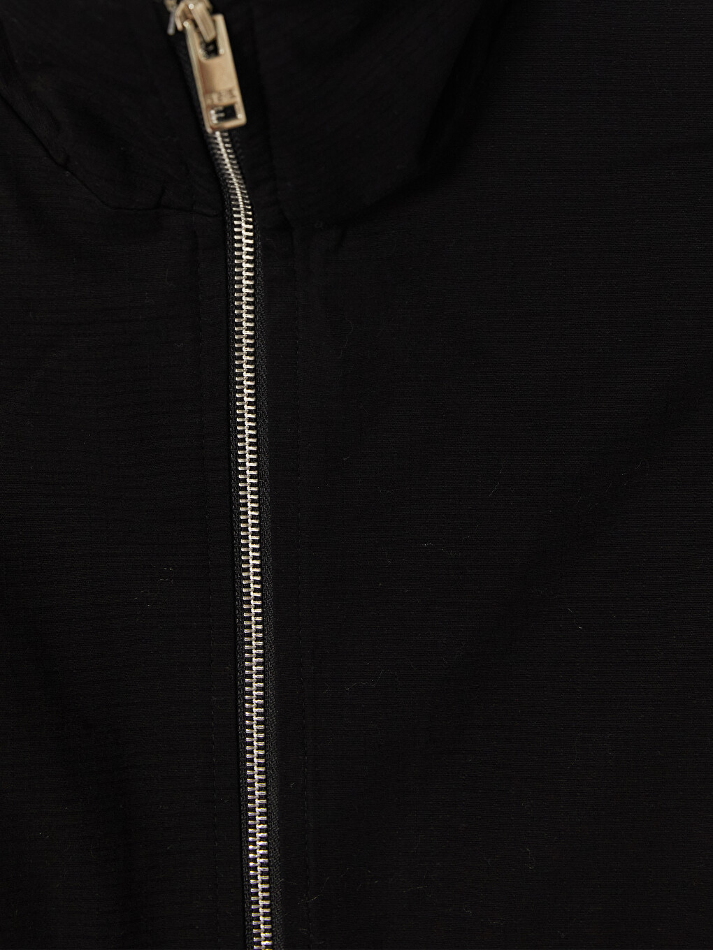 Siyah Regular Fit Dik Yaka Erkek Ceket-1