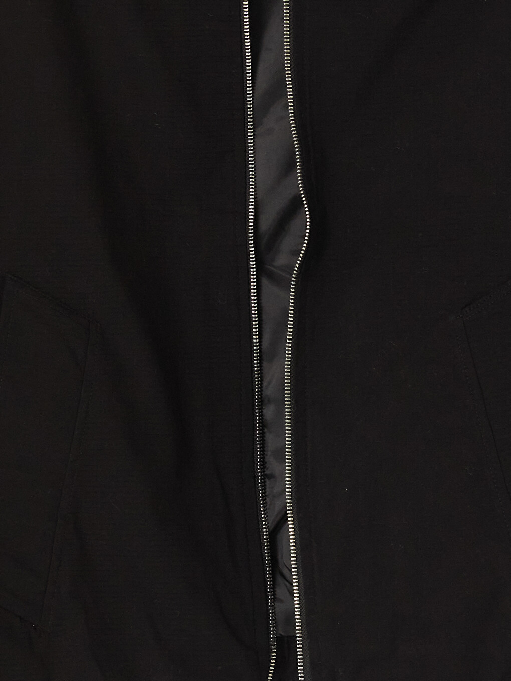 Siyah Regular Fit Dik Yaka Erkek Ceket-4
